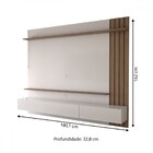 Painel Para Tv Até 70 Polegadas Christiania 3 Portas Ripado A