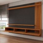 Painel Para Tv Até 70 Polegadas Christiania Ripado Preto/frei