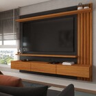 Painel Para Tv Até 70 Polegadas Christiania Ripado Preto/frei