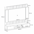 Painel Para Tv Até 70 Polegadas Com Led Illusion 2 20 Off Pre