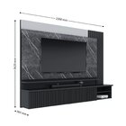 Painel Para Tv Até 70 Polegadas Com Led Ripado Ibiza Prime 22