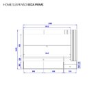 Painel Para Tv Até 70 Polegadas Com Led Ripado Ibiza Prime 22