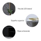 Painel Para Tv Até 70 Polegadas Com Led Ripado Ibiza Prime 22