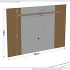 Painel Para Tv Até 70 Polegadas Doha Titanium/cinamomo - Móve