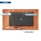 Painel Para Tv Até 70 Polegadas Frisos Decorativos Valença Fr