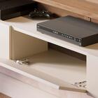 Painel Para Tv Até 70 Polegadas Juriti Portas Ripado Amêndoa/