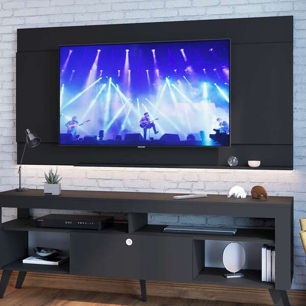 Painel Para Tv Até 70 Polegadas Seattle Preto