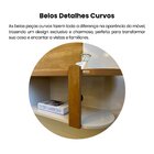 Painel Para Tv Até 72 Polegadas Com Led 200cm Toronto Cinamom