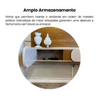 Painel Para Tv Até 72 Polegadas Com Led 200cm Toronto Cinamom