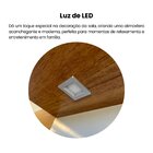 Painel Para Tv Até 72 Polegadas Com Led 200cm Toronto Cinamom