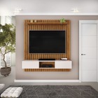 Painel Para Tv Até 75 Com 2 23 X 1 75cm Luca Freijó - Off Whi