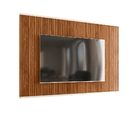 Painel Para Tv Até 75" Gênesis 2.1 Cinamomo Mel/off White Mob