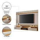 Painel Para Tv Até 75'' Nt1370 Off White/freijó Notável Móveis