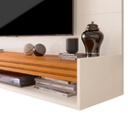 Painel Para Tv Até 75 Polegada Com Nicho E Prateleira Brasil