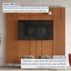 Painel Para Tv Até 75 Polegada Com Prateleira Apolo 100% Mdf