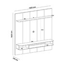 Painel Para Tv Até 75 Polegadas 1,83m Belluno Cinamomo/off Wh