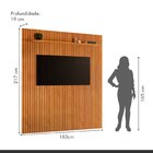 Painel Para Tv Até 75 Polegadas 100% Mdf 183cm X 217cm Ripado