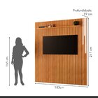 Painel Para Tv Até 75 Polegadas 100% Mdf 183cm X 217cm Ripado