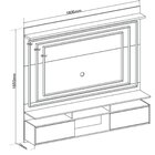 Painel Para Tv Até 75 Polegadas 165cmx181cm Com Espelhos Sona