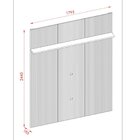 Painel Para Tv Até 75 Polegadas 180cm New Interlagos Off/white