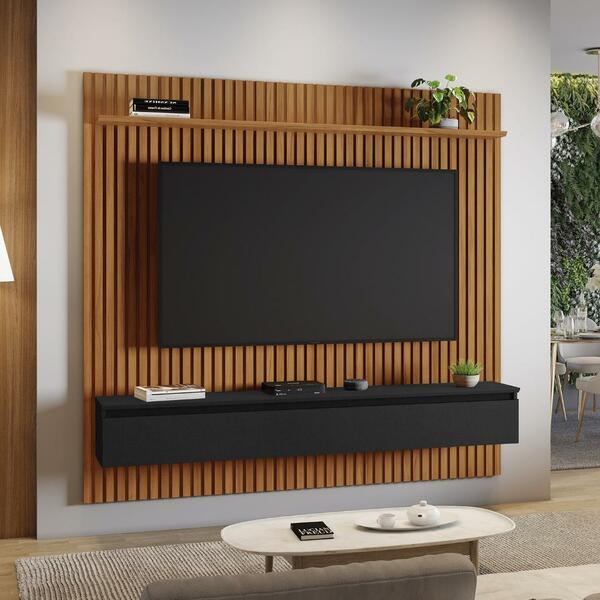 Painel Para Tv Até 75 Polegadas 1 Porta Mykonos Notável Freij