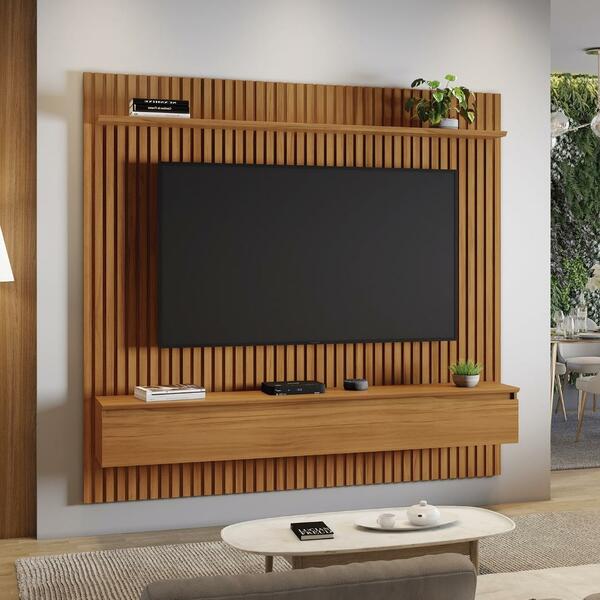 Painel Para Tv Até 75 Polegadas 1 Porta Mykonos Notável Freijó