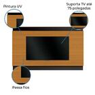 Painel Para Tv Até 75 Polegadas 2,0m Legacy Preto / Cedro