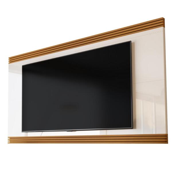 Painel Para Tv Até 75 Polegadas 2,18m Detalhe Ripado Nex Off