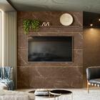 Painel Para Tv Até 75 Polegadas 208cm Bahadur Imperial Sépia