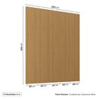 Painel Para Tv Até 75 Polegadas 230cmx200cm Liso Aruá Cabecas