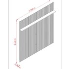 Painel Para Tv Até 75 Polegadas 240cm Frisado New Guapore Off