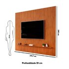 Painel Para Tv Até 75 Polegadas 240cmx275cm Ripado Trento Fre