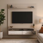 Painel Para Tv Até 75 Polegadas 2 Gavetas Espelhadas Bp1062e