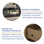 Painel Para Tv Até 75 Polegadas 2 Gavetas Espelhadas Bp1062e