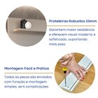 Painel Para Tv Até 75 Polegadas 2 Gavetas Espelhadas Bp1062e