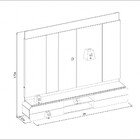 Painel Para Tv Até 75 Polegadas 2 Portas Led Zurique Linea Br