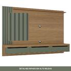 Painel Para Tv Até 75 Polegadas 3 Gavetas 1 Prateleira Com Ri