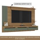 Painel Para Tv Até 75 Polegadas 3 Gavetas 1 Prateleira Com Ri