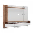 Painel Para Tv Até 75 Polegadas 3 Gavetas Solanum/branco Bp10