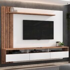 Painel Para Tv Até 75 Polegadas 3 Gavetas Solanum/branco Bp10