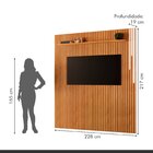 Painel Para Tv Até 75 Polegadas  100% Mdf 228cm X 217cm Ripad