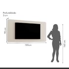 Painel Para Tv Até 75 Polegadas Aros Sobreposto 180cm Com Led