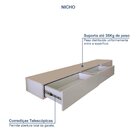 Painel Para Tv Até 75 Polegadas Com Led 100% Mdf Supreme