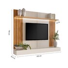 Painel Para Tv Até 75 Polegadas Com Led 100% Mdf Supreme