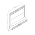 Painel Para Tv Até 75 Polegadas Com Led 200cm Frizz Madetec F