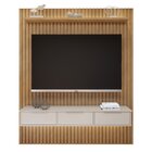 Painel Para Tv Até 75 Polegadas Com Nicho E Dupla Fita De Led