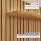 Painel Para Tv Até 75 Polegadas Com Nicho E Dupla Fita De Led