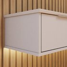 Painel Para Tv Até 75 Polegadas Com Nicho E Dupla Fita De Led