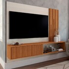 Painel Para Tv Até 75 Polegadas Dortmund Com Led 1 Porta Off