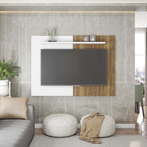 Painel Para Tv Até 75 Polegadas Em Bp Com 1 Prateleira 1.8 Mu